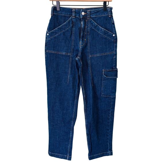 Pilcro Anthropologie Cargo Utility High Waist Jeans Size 27 - Picture 1 of 9